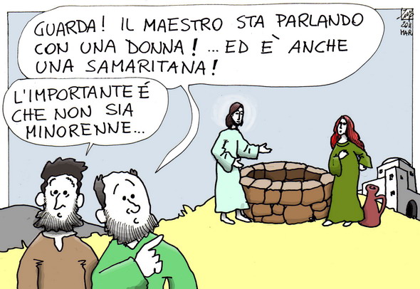 Gesù e la samaritana (colored)