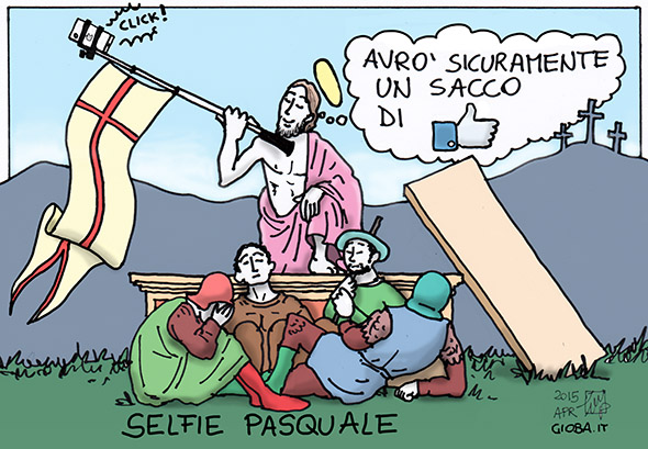 pasqua selfie 2015 (colored)