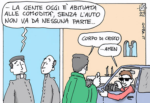 a messa in auto (colored)