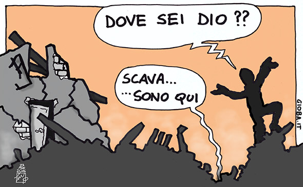 Dio nel terremoto (colored)